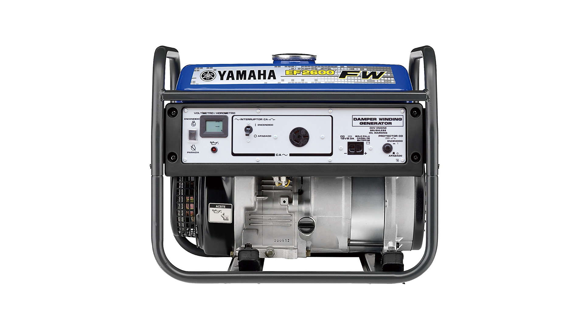 YAMAHA EF2600FW GENERATOR  - GET MORE POWER:
A brush-less, maximum rated 2.3Kva generator with Damper winding adopted for greatly reduced waveform distortion ratio.